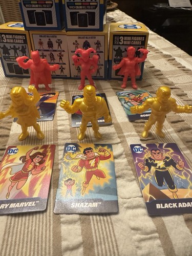 Wendy's 2025 "DC" Mini Figures Mystery Blind Box Kids Meal Complete Set of 6 - Picture 2 of 2