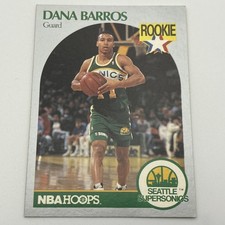 1990-91 NBA Properties Dana Barros [Base] ✅ Seattle SUPERSONICS