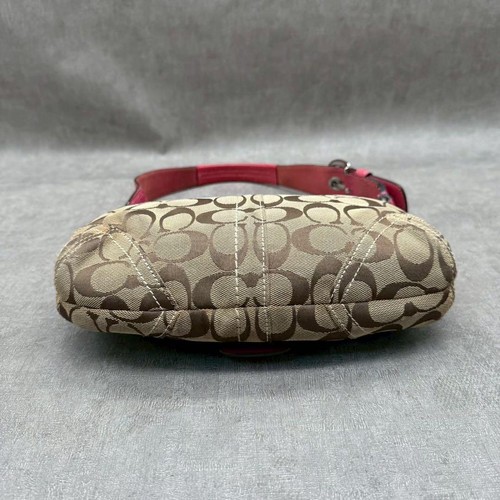 coach signature Flap Soho shoulder bag Beige Red - Picture 4 of 24