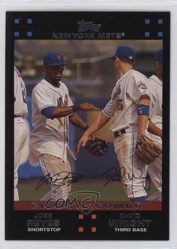 2007 Topps New York Mets Gift Set Classic Combo Jose Reyes David Wright #NYM42 - Picture 1 of 3