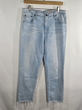 AG Adriano Goldschmied Womens 32R The Isabelle High Rise Straight Crop Jeans