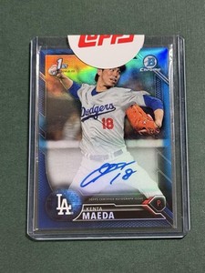 Kenta Maeda 2016 Bowman Chrome RC Auto Dodgers 110/150 Baseball Card nn4
