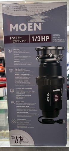 Moen Lite Series GXP33C PRO - 1/3 HP Continuous Feed Garbage Disposal....NEW!!! - Picture 1 of 5