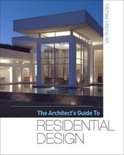 The Architect's Guide to Residential Design by Michael Malone (English) Hardcove