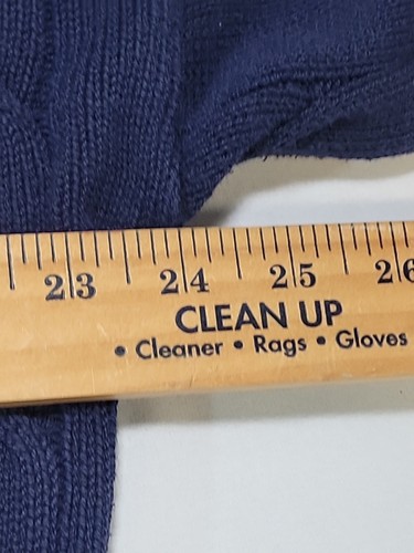 Vintage GANT USA Men's Cable Knit Sweater Navy Large 100% Cotton Made In USA - Picture 6 of 9