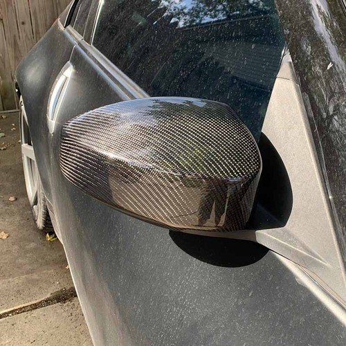 Real Carbon Fiber Side Mirror Covers Replace for Nissan 350Z Z33 Fairlady 03-09 - Imagen 1 de 9