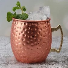 100% Copper Moscow Mule Mug Durable Coppery Beer Mugs 350ml Coffee Mug