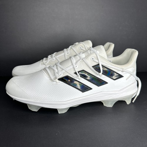 Adidas Afterburner Baseball Cleats - H00990 - White - Men's 12.5 **NEW** - Picture 3 of 9