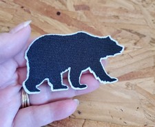 Black Bear - Wild Animal - Team Logo - Grizzly - Embroidered Iron On Patch