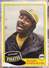 1981 Topps Manny Sanguillen #226 Pirates