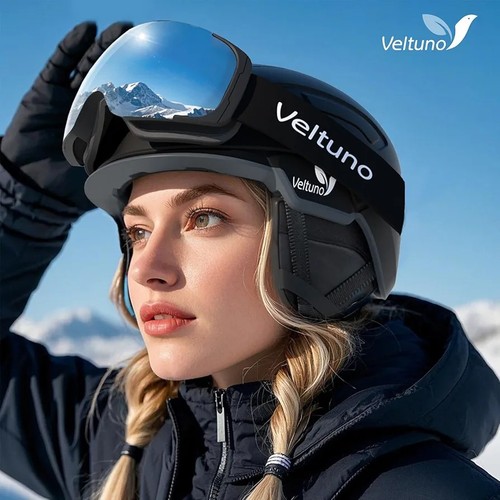 Großer Veltuno verstellbarer Skihelm Unisex Snowboardhelm mit 7 Lüftungsschlitzen - Bild 6 von 6