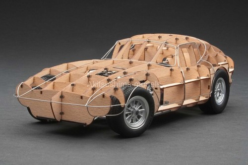 Coche modelo enrejado de madera rodante EXOTO RLG18019 1/18 Cobra Daytona 1964 - Imagen 3 de 8