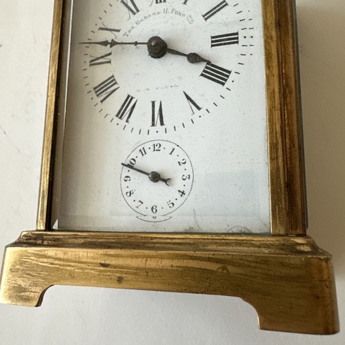 Antiguo reloj Diette Hour Carriage aprox. 1891 Con Llave Original Probada Funciona Leer - Imagen 15 de 16