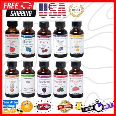 LorAnn Super Strength Pack of 10 Fruity Flavors in 1 ounce bottles