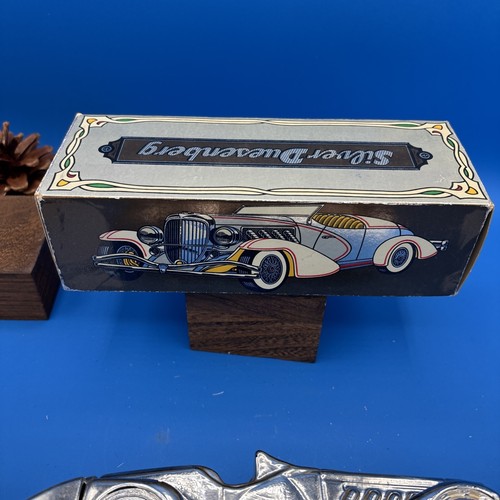 Vintage Avon Silver Duesenberg Wild Country After Shave Car Bottle Full w/ box - Picture 7 of 10