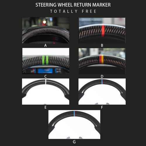 Racing Sport Carbon Fiber Steering wheel Frame For Audi RS3 RS4 RS5 RS6 RS7 RSQ3 - Picture 10 of 12