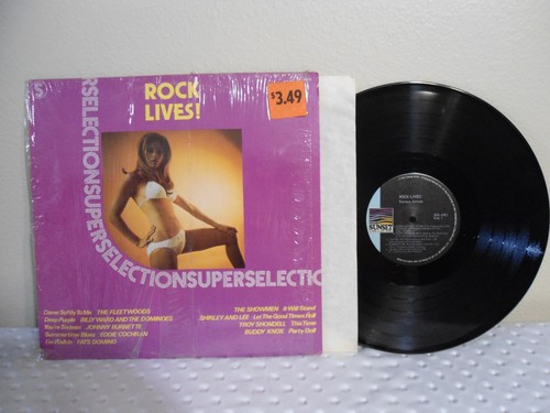 Rock Lives! LP Super Selections NM 1976 In Shrink Cheesecake V/A Original!! - Picture 1 of 13