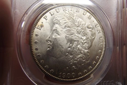 1900-P Morgan Silver Dollar Freshly graded  PCGS MS62 Nice!
