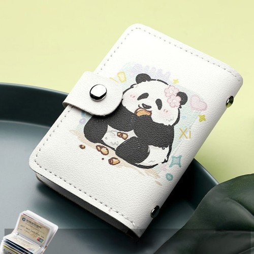 Cute Cute Panda Card Bag Panda Print Card Storage Bag Fashion Card Wallet - Picture 7 of 12