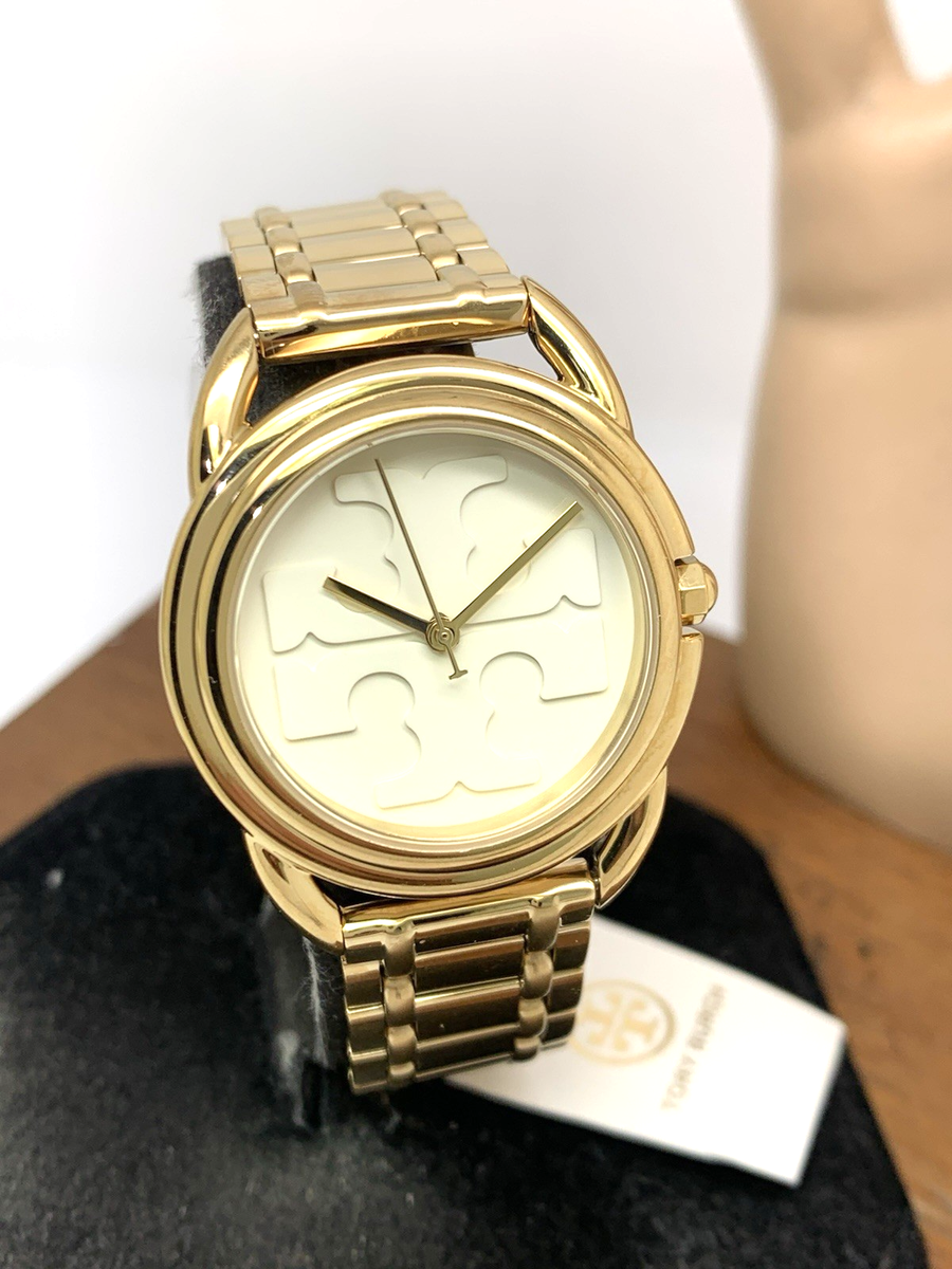 Tory Burch Women's Watch TBW7220 Miller Quartz Cream Dial Gold
