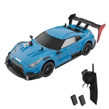 RC Drift Car, 1:14 4WD 40KM/H High Speed RC Racing Car with LED Light Blue