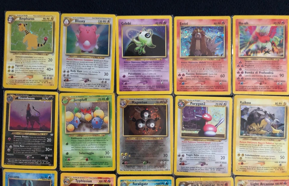 Pokemon Neo Near Complete Sets - Genesis, Discovery, Revelation, Destiny Italian - Image 4 of 4