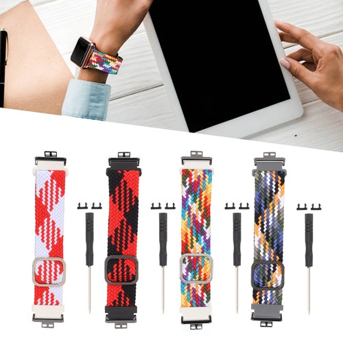 Adjustable Nylon Watch Strap For Watch Fit Bands Knitting Elastic Sol SAL - Zdjęcie 12 z 34