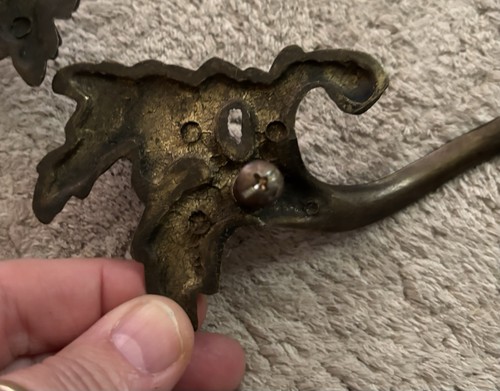 6 ANTIQUE VICTORIAN Early 1900's Brass 7” Drawer Cabinet PULL HANDLE 4 1/4” - Picture 6 of 9
