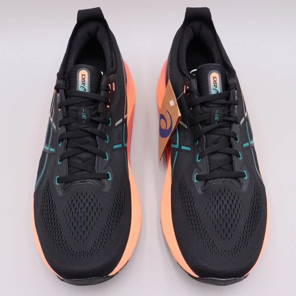 Zapatos para correr ASICS GEL KAYANO 31 para hombre talla 12,5 EE. UU. negros/lluviosos Lake 1011B867 Foto 2 de 4