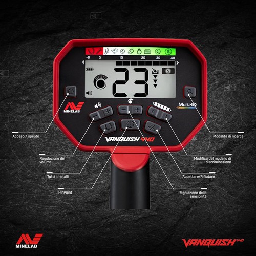 ☑️ Vanquish 440 Metalldetektor Multifrequenz-Zielspule Wasserdicht - Bild 7 von 8