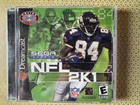 SEGA NFL 2K1 (Sega Dreamcast, 2000) Sports/Football E NTSC-U/C CIB Tested!