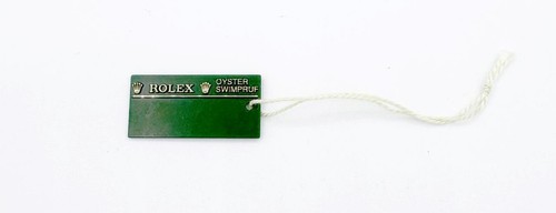 Authentic ROLEX Oyster Swimpruf Green Plastic Hang Tag