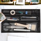 3pcs Plastic Office Desktop Drawer Organizer Multi-function Rectangle Drawer Box