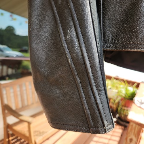 Vintage Frank Thomas Classic Leather Motorcycle Biker Jacket Size Uk46 - Bild 16 von 17