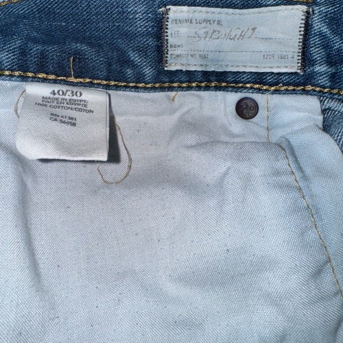 Jeans Ralph Lauren Denim & Supply gamba dritta lavaggio medio uomo 40 - Foto 4 di 4