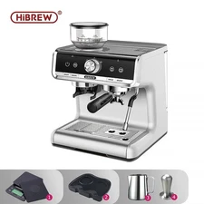 HiBREW H7 20Bar Commercial Espresso Machine, Bean to Cup, Full Pro Kit