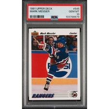 1991 Upper Deck #545 Mark Messier PSA 10 Gem Mint New York Rangers