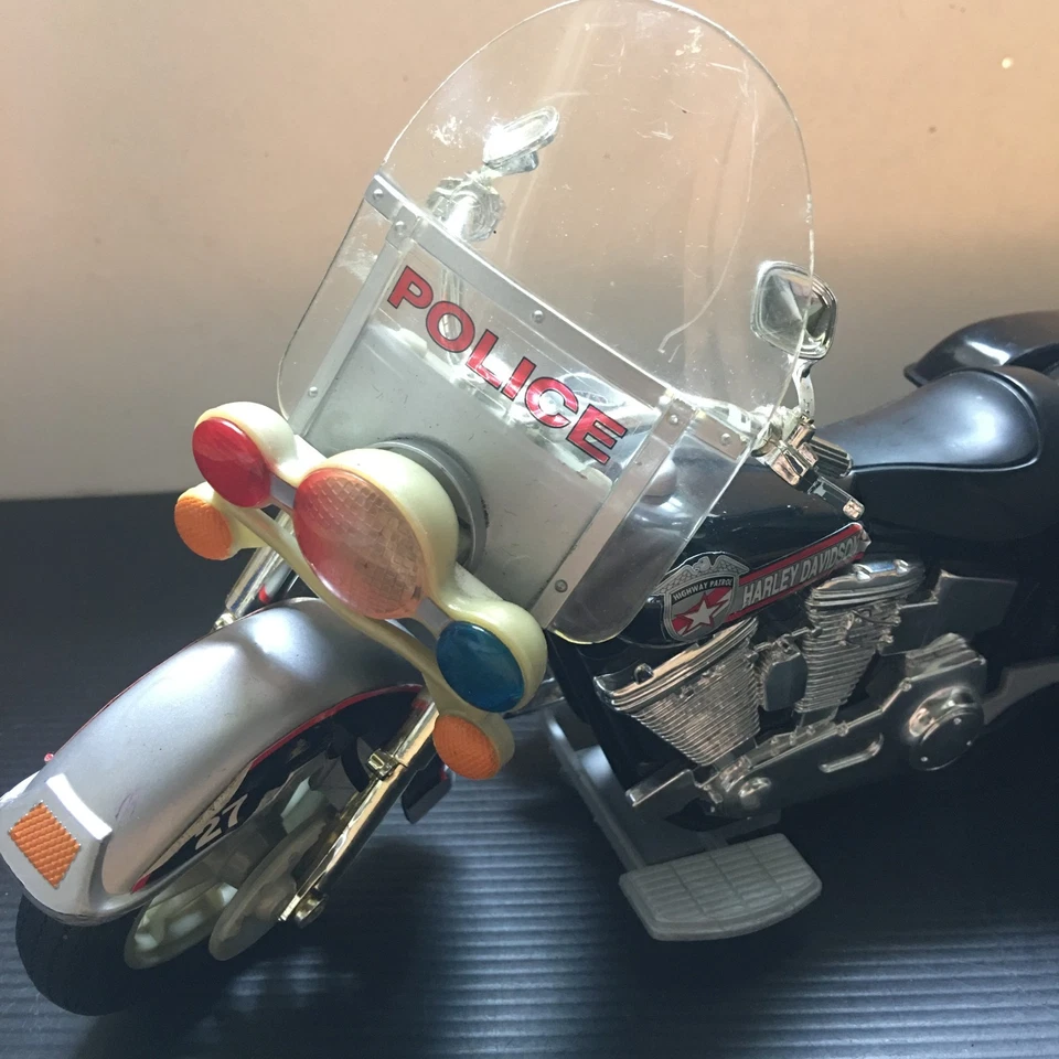 Vintage @1994 Harley-Davidson Highway Patrol Police Toy Motorcycle 11.5"L - Image 2 of 4