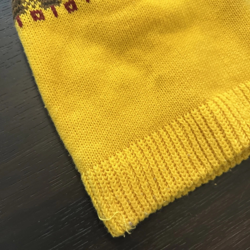 Máscara Disfraz Ladrón Esquí Pasamontañas Años 70 Tejido Vintage Cara Completa 3 Agujeros Dorado Foto 3 de 4