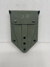 US Military Surplus E Tool Entrenching Shovel Vinyl Carrier OD Green Belt Pouch