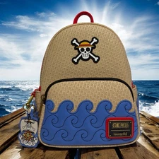 Loungefly One Piece Waves Textured Mini Backpack - BoxLunch Exclusive - SOLD OUT