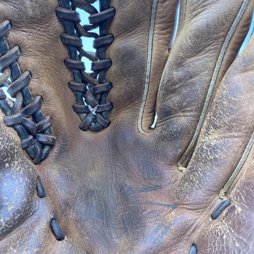 Nike Baseball Handschuh Siege II 12,75" H-Web Leder hellbraun braun Erwachsene RHT Feldspieler - Bild 6 von 9