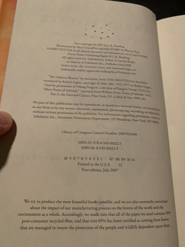 Harry Potter Complete Hardcover Set Books 1-7 Set First Editions (J.K. Rowling) - Imagen 7 de 19