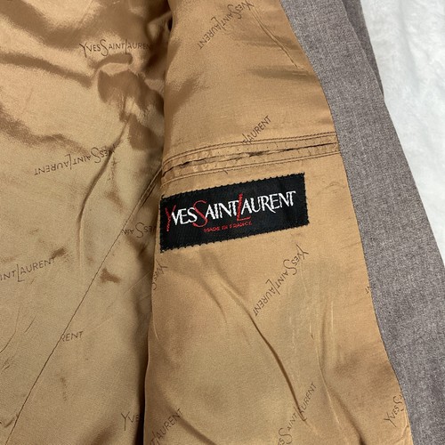 Vintage YVES SAINT LAURENT Herren Woll Blazer mit YSL Goldfutter Gr. 40 R - Bild 2 von 13