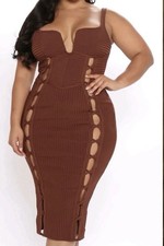 Fashion nova Womens Dress Bandage Very Strech Mode XL New