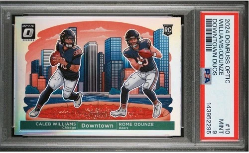 2024 Panini Donruss Optic - Downtown Duos Caleb Williams, Rome Odunze #10 (RC)