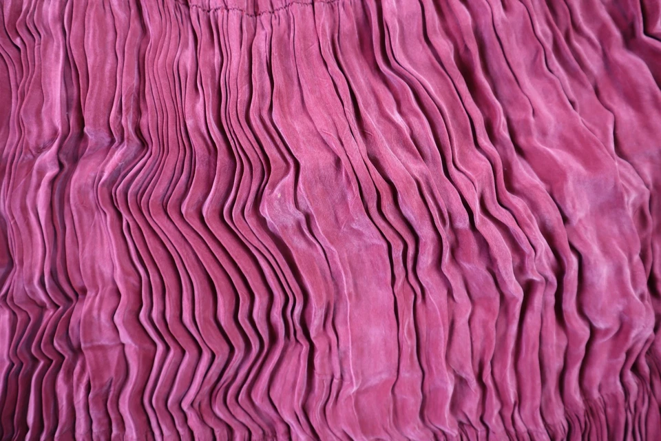 Saia maxi plissada longa vermelha média feminina Longhorn Niver Western Wear EUA vintage - Imagem 2 de 4