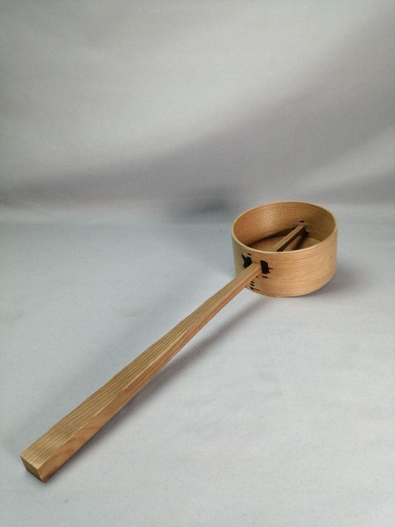 置物 Mizu Tea utensils sloping ladle Mizuya set length 47cm wooden