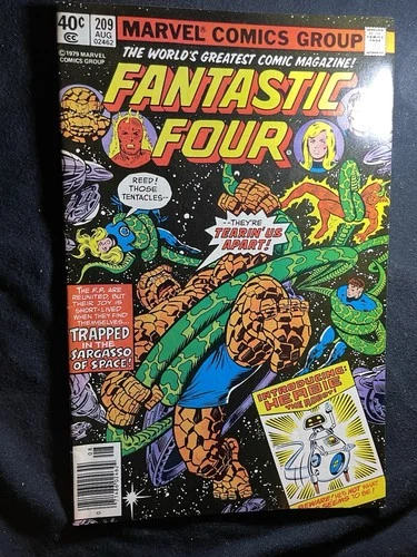 $1 VINTAGE COMICS MARVEL FANTASTIC FOUR #209 COMIC BOOK HERBIE THE ROBOT 1ST APP