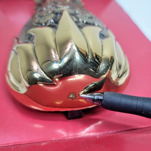 Ananas Türklopfer von Michael Healy Messing poliert & hervorgehoben OPEN BOX - Bild 5 von 10